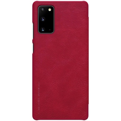 Кожаный чехол (книжка) Nillkin Qin Series для Samsung Galaxy Note 20 Красный