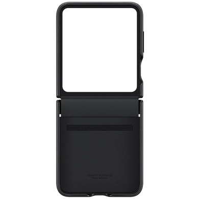 Кожаный чехол Leather Case (AAA) для Samsung Galaxy Z Flip5 Black