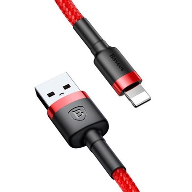 Дата кабель Baseus Cafule Lightning Cable 2.4A (0.5m) (CALKLF-A) Красный