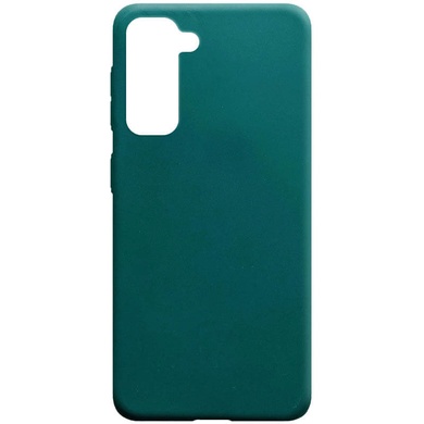 Силіконовий чохол Candy для Samsung Galaxy S21 +, Зеленый / Forest green
