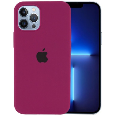 Чохол Silicone Case Full Protective (AA) для Apple iPhone 13 Pro (6.1 "), Бордовый / Maroon