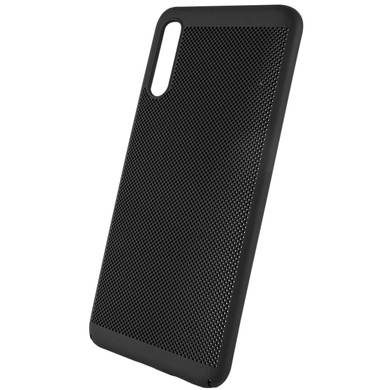 Ультратонкий дихаючий чохол Grid case для Samsung Galaxy A70 (A705F), Чорний