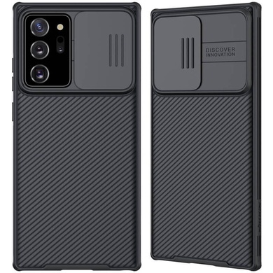 Карбоновая накладка Nillkin Camshield (шторка на камеру) для Samsung Galaxy Note 20 Ultra Черный / Black