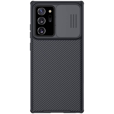 Карбонова накладка Nillkin Camshield (шторка на камеру) для Samsung Galaxy Note 20 Ultra, Чорний / Black
