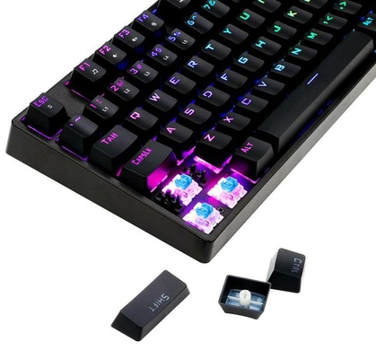 Ігрова клавіатура 1stPlayer MK8 Titan Gateron Blue Switch USB, Black