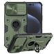 TPU+PC чохол Nillkin CamShield Armor (шторка на камеру) для Apple iPhone 15 Pro Max (6.7"), Зеленый