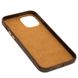 Кожаный чехол Croco Leather для Apple iPhone 12 Pro / 12 (6.1") Brown