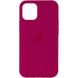 Чехол Silicone Case Full Protective (AA) для Apple iPhone 12 Pro / 12 (6.1") Малиновый / Pomegranate