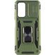 Ударопрочный чехол Camshield Army Ring для Xiaomi Redmi Note 11 (Global) / Note 11S / Note 12S Оливковый / Army Green