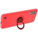 TPU чехол Deen ColorRing под магнитный держатель (opp) для Samsung Galaxy A01 Красный / Красный