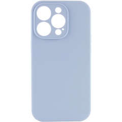 Чохол Silicone Case Full Camera Protective (AA) NO LOGO для Apple iPhone 15 Pro (6.1"), Голубой / Lilac Blue
