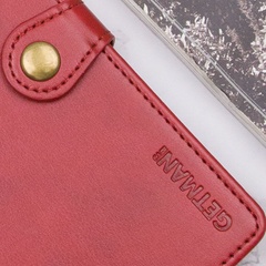 Кожаный чехол книжка GETMAN Gallant (PU) для Samsung Galaxy M15 5G Красный