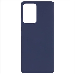 Чохол Silicone Cover Full without Logo (A) для Samsung Galaxy A72 4G / A72 5G, Синий / Midnight Blue