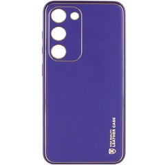 Кожаный чехол Xshield для Samsung Galaxy S24 Фиолетовый / Dark Purple