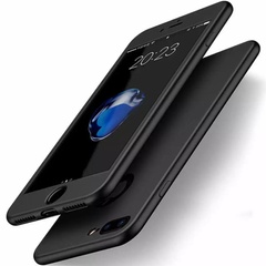Пластикова накладка GKK LikGus 360 градусів (opp) для Apple iPhone 7 plus / 8 plus (5.5"), Чорний / Синій