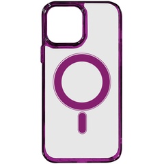 Чехол TPU Iris with MagSafe для Apple iPhone 13 Pro (6.1") Бордовый