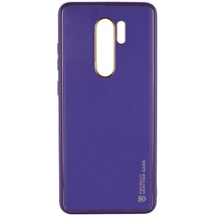 Шкіряний чохол Xshield для Xiaomi Redmi Note 8 Pro, Фиолетовый / Dark purple