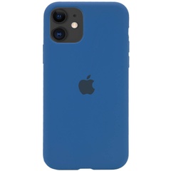 Чехол Silicone Case Full Protective (AA) для Apple iPhone 11 (6.1") Синий / Navy Blue
