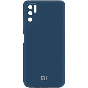 Чехол Silicone Cover My Color Full Camera (A) для Xiaomi Redmi Note 10 5G / Poco M3 Pro Синий / Navy blue