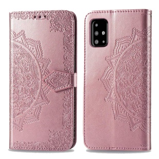 Кожаный чехол (книжка) Art Case с визитницей для Samsung Galaxy A51 Розовый