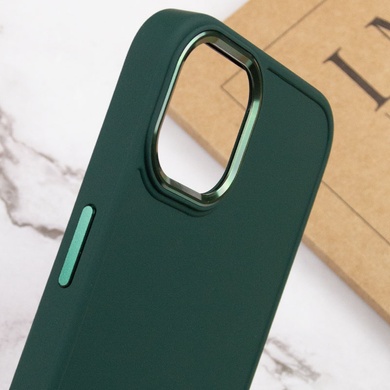TPU чехол Bonbon Metal Style для Apple iPhone 11 (6.1") Зеленый / Pine green