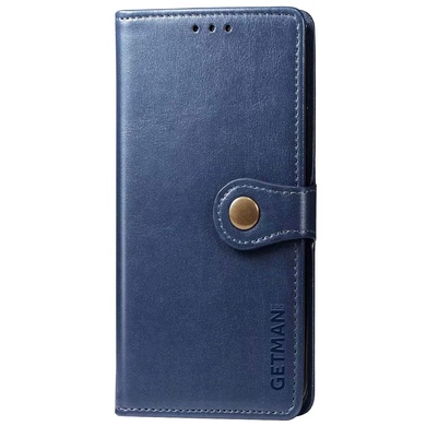 Шкіряний чохол книжка GETMAN Gallant (PU) для Xiaomi Mi Note 10 Lite, Синий
