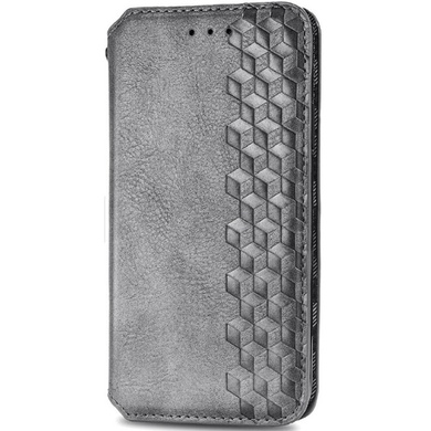 Шкіряний чохол книжка GETMAN Cubic (PU) для Samsung Galaxy A31, Сірий