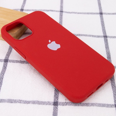 Чохол Silicone Case Full Protective (AA) для Apple iPhone 12 Pro Max (6.7 "), Червоний / Dark Red