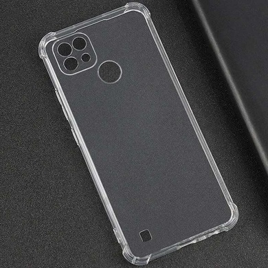 TPU чехол GETMAN Ease logo усиленные углы Full Camera для Realme C21 Бесцветный (прозрачный)