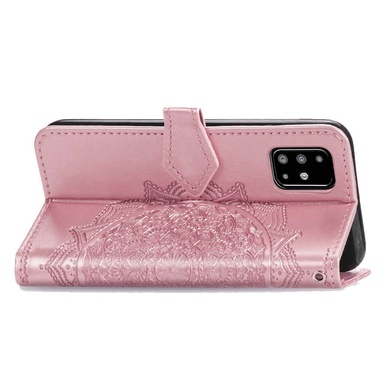 Шкіряний чохол (книжка) Art Case з візитницею для Samsung Galaxy A51, Розовый