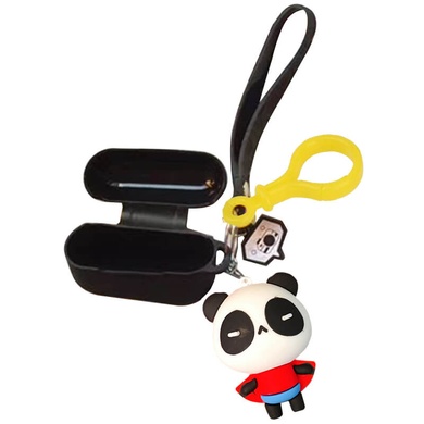 Силіконовий футляр Cute Charm для навушників AirPods Pro, Панда Супермен / Черный