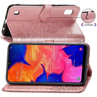 Кожаный чехол (книжка) Art Case с визитницей для Samsung Galaxy A10 (A105F) Розовый