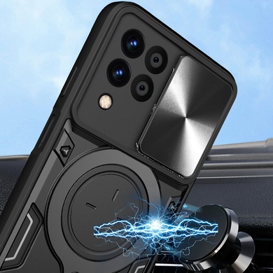 Удароміцний чохол Bracket case with Magnetic для Samsung Galaxy A22 4G / M32, Black