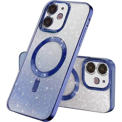 TPU чехол Delight case with MagSafe с защитными линзами на камеру для Apple iPhone 11 (6.1") Синий / Deep navy