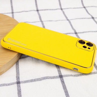 Кожаный чехол Xshield для Apple iPhone 11 (6.1") Желтый / Yellow