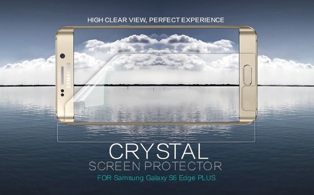 Защитная пленка Nillkin Crystal для Samsung Galaxy S6 Edge Plus, Анти-отпечатки
