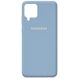 Чехол Silicone Cover Full Protective (AA) для Samsung Galaxy A42 5G Голубой / Lilac Blue