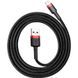 Дата кабель Baseus Cafule Lightning Cable 2.4A (0.5m) (CALKLF-A), Красный / Черный