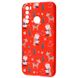 TPU чехол WAVE Fancy для Xiaomi Redmi Note 8T Santa Claus and Deer / Red