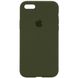 Чохол Silicone Case Full Protective (AA) для Apple iPhone 6/6s (4.7 "), Зеленый / Dark Olive