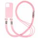 Чехол Cord case c длинным цветным ремешком для Apple iPhone 11 Pro (5.8") Розовый / Light pink