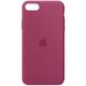 Чехол Silicone Case Full Protective (AA) для Apple iPhone SE (2020) Малиновый / Pomegranate