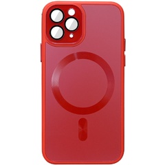 Чехол TPU+Glass Sapphire Midnight with MagSafe для Apple iPhone 11 Pro Max (6.5") Красный / Red