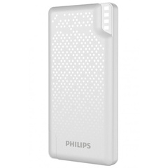 Портативное зарядное устройство Powerbank Philips Display 10000mAh 12W (DLP2010N/62), Белый