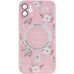 TPU+PC чехол Secret Garden with MagSafe для Apple iPhone 12 (6.1") Pink