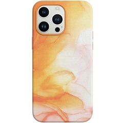 Кожаный чехол Figura Series Case with MagSafe для Apple iPhone 13 Pro (6.1") Orange