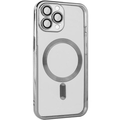 TPU чохол Fibra Chrome with MagSafe для Apple iPhone 15 Pro Max (6.7"), silver