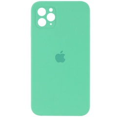 Чохол Silicone Case Square Full Camera Protective (AA) для Apple iPhone 11 Pro (5.8 "), Зеленый / Spearmint