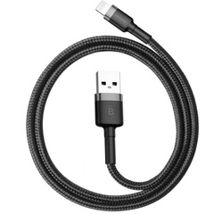 Дата кабель Baseus Cafule Lightning Cable 2.4A (0.5m) (CALKLF-A) Серый / Черный