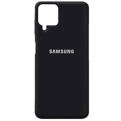 Чехол Silicone Cover Full Protective (AA) для Samsung Galaxy A22 4G / M32 Черный / Black